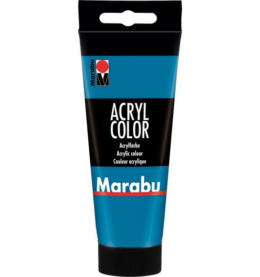Marabu Acrylfarbe, Acryl color, Cyan, 100 ml