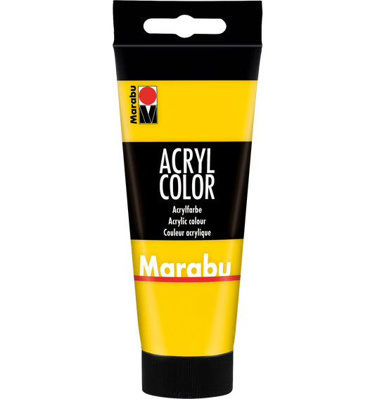 Marabu Acrylfarbe, Acryl color, Gelb, 100 ml