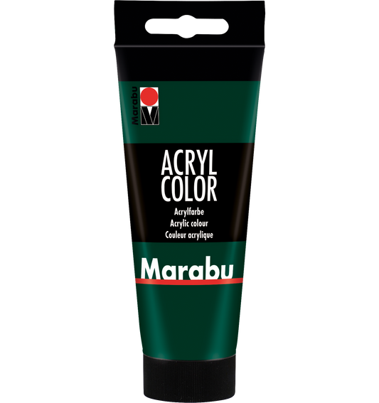 Marabu Acrylfarbe, Acryl color, Tannengrün, 100 ml